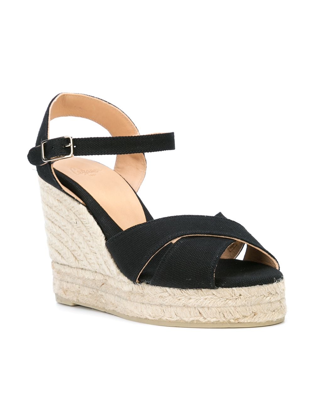 Blaudell raffia wedge espadrilles