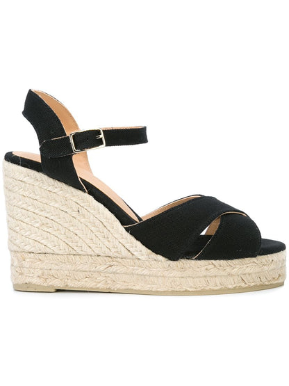 Blaudell raffia wedge espadrilles