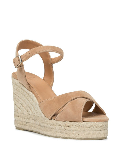 Blaudell raffia wedge espadrilles