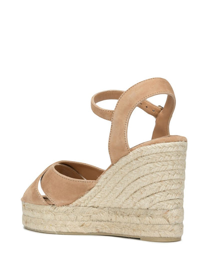 Blaudell raffia wedge espadrilles