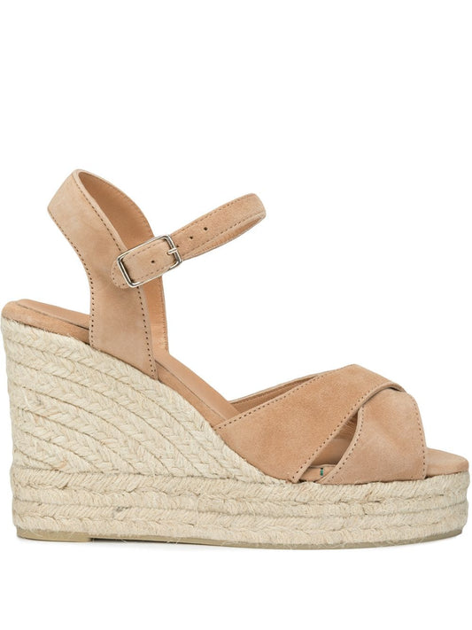 Blaudell raffia wedge espadrilles