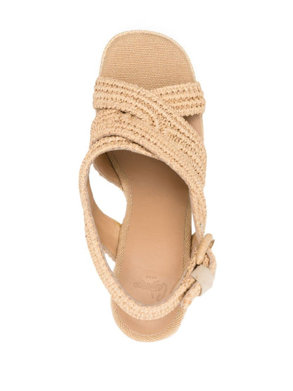 Fulvia raffia heel sandals