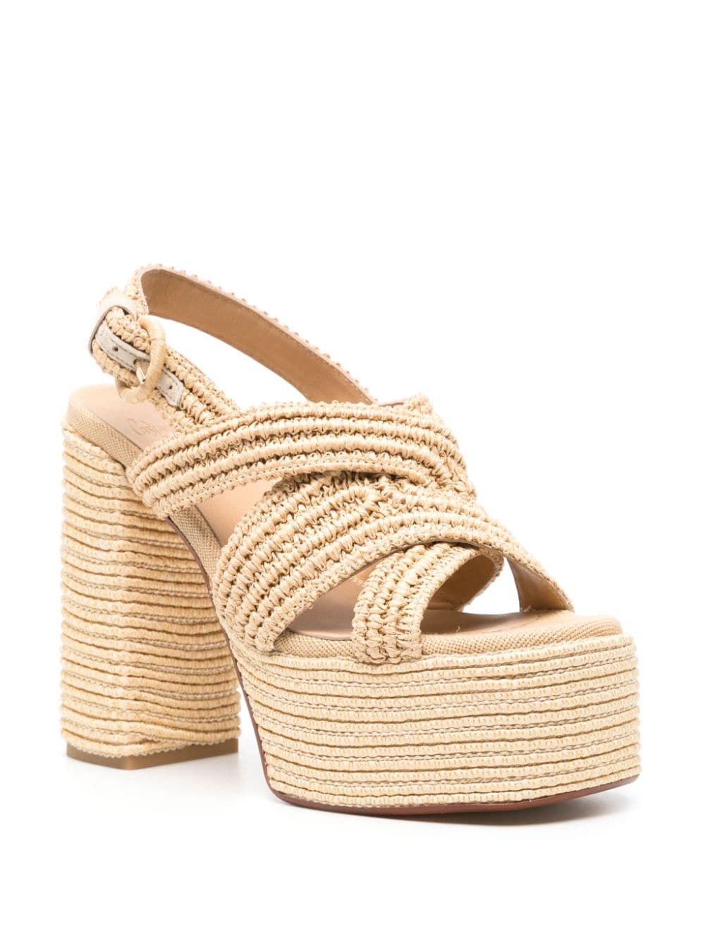 Fulvia raffia heel sandals