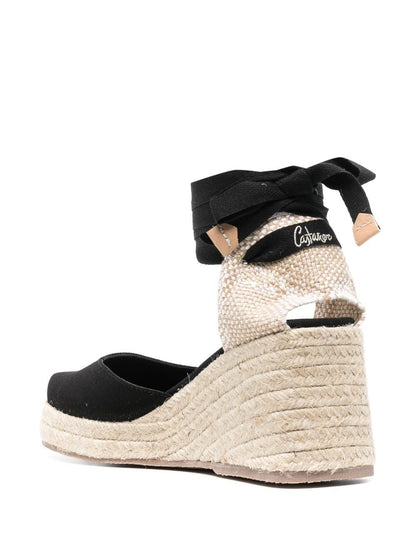 Tina raffia wedge espadrilles