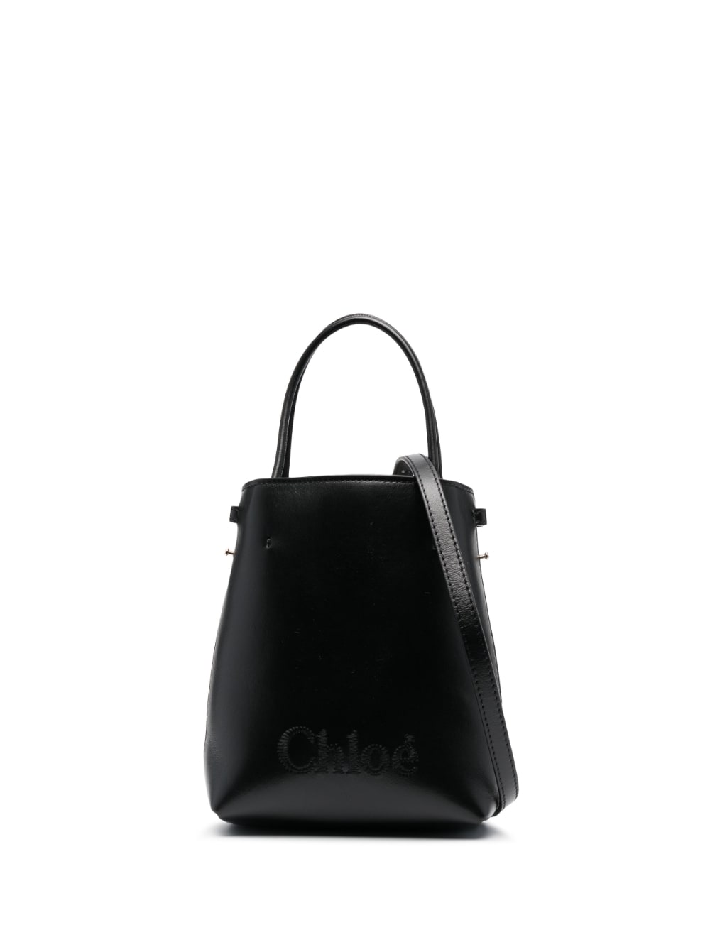 Chloé sense micro leather bucket bag