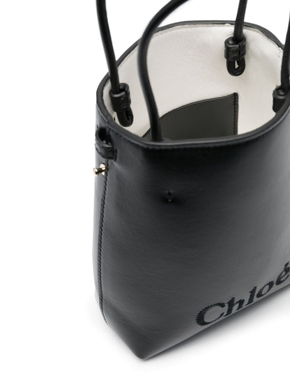 Chloé sense micro leather bucket bag