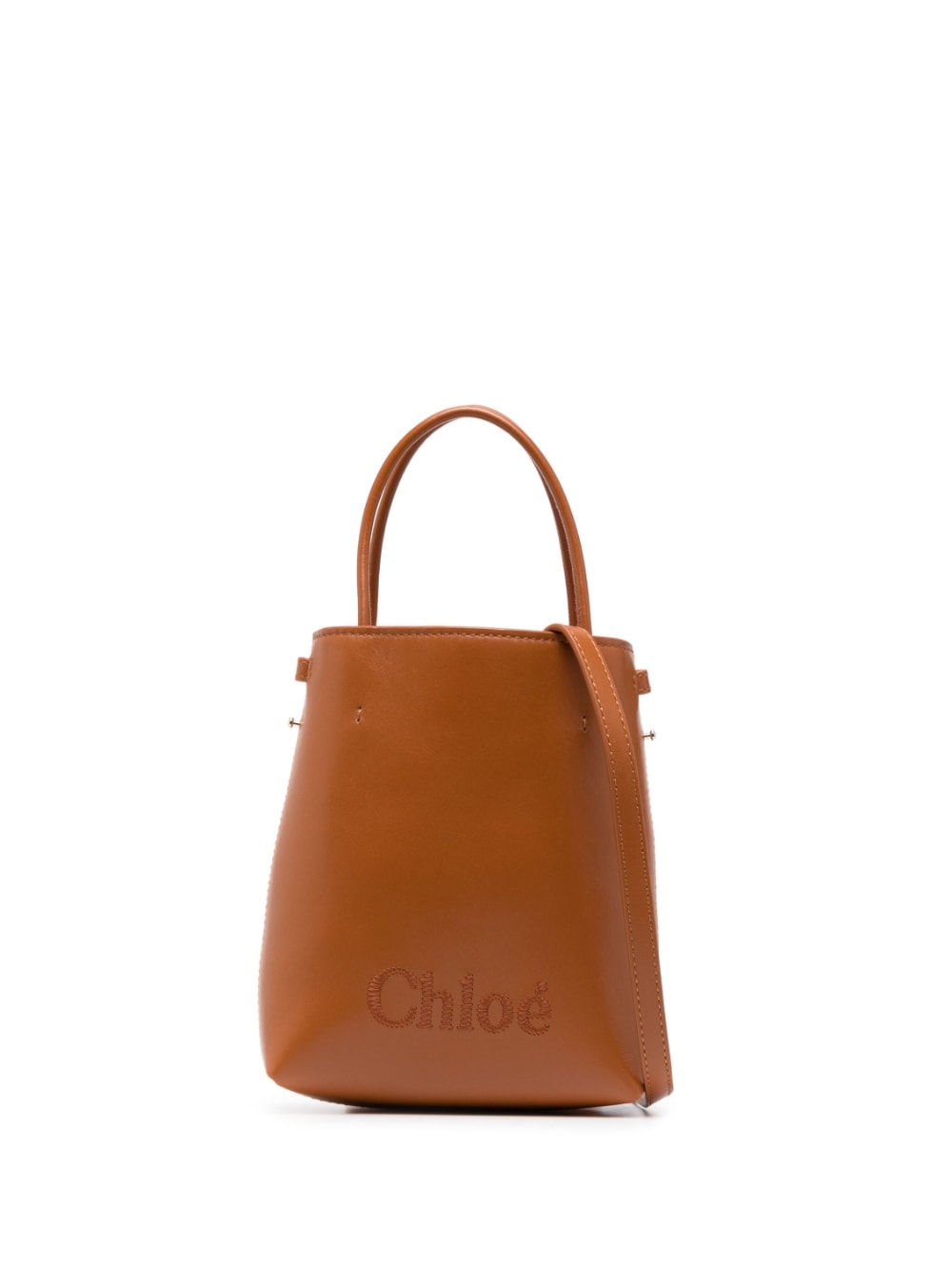 Chloé sense micro leather bucket bag