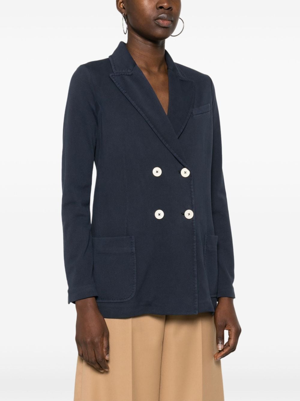 Oxford double-breasted jacket