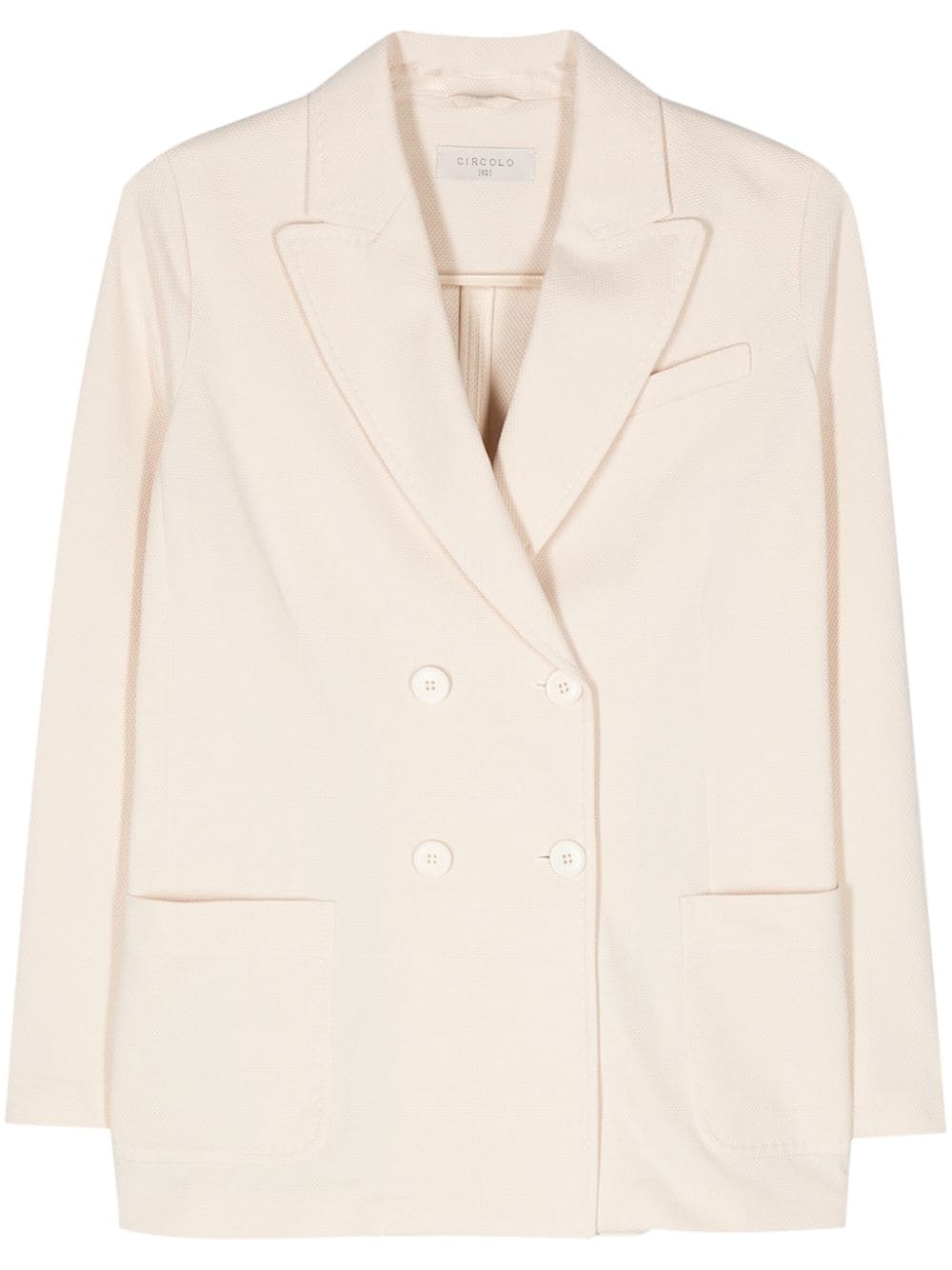 Oxford double-breasted jacket