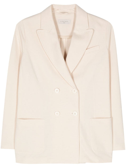 Oxford double-breasted jacket