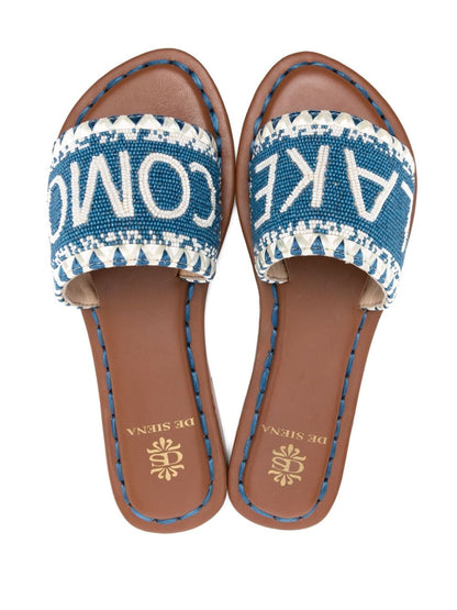 Lake como beads flat sandals