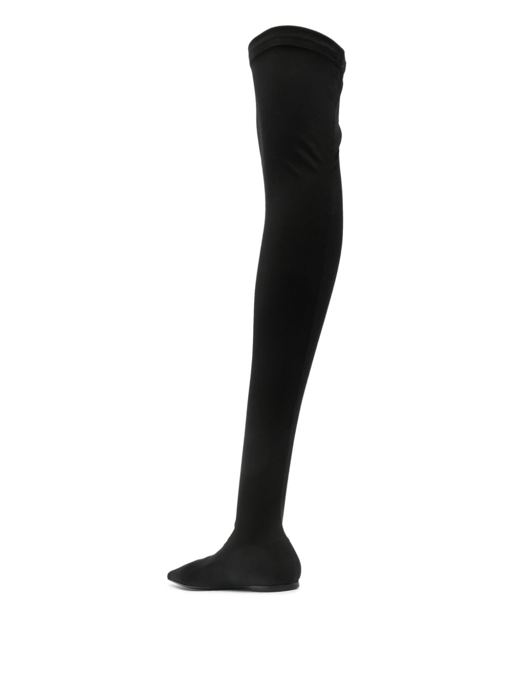 Stretch jersey over-the-knee boots