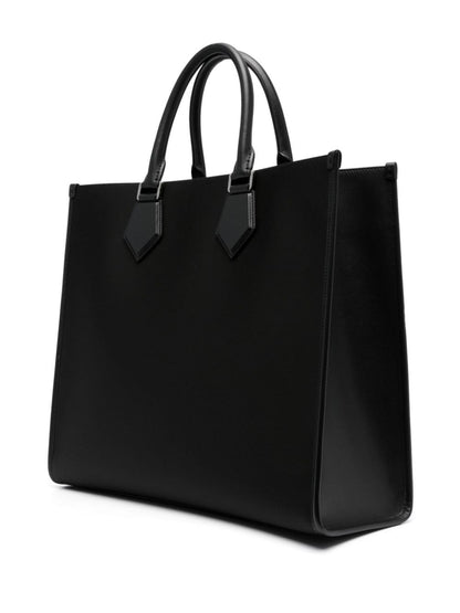 Nylon large tote bag