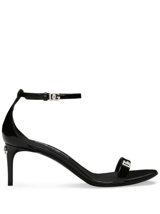 Patent leather sandals