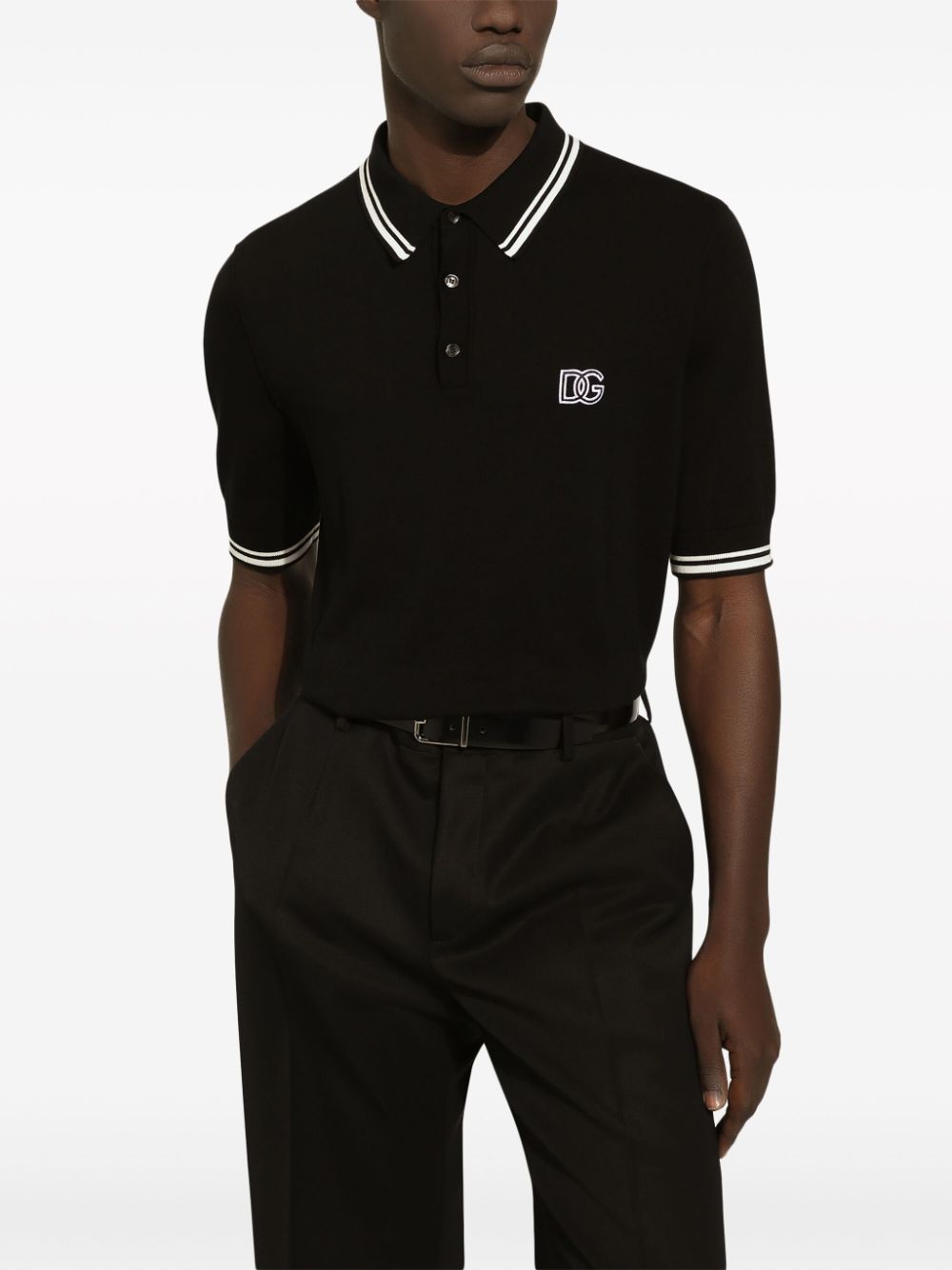 Logo cotton polo shirt