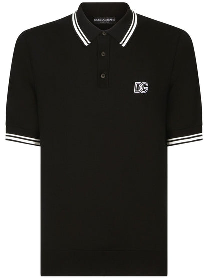 Logo cotton polo shirt