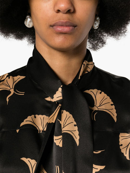 Printed silk shirt