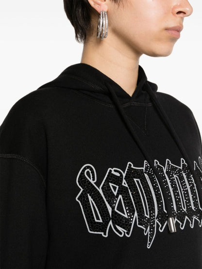 Logo cotton hoodie