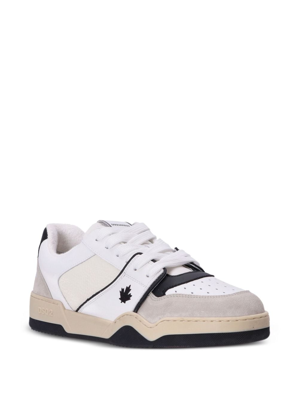 Spiker leather sneakers