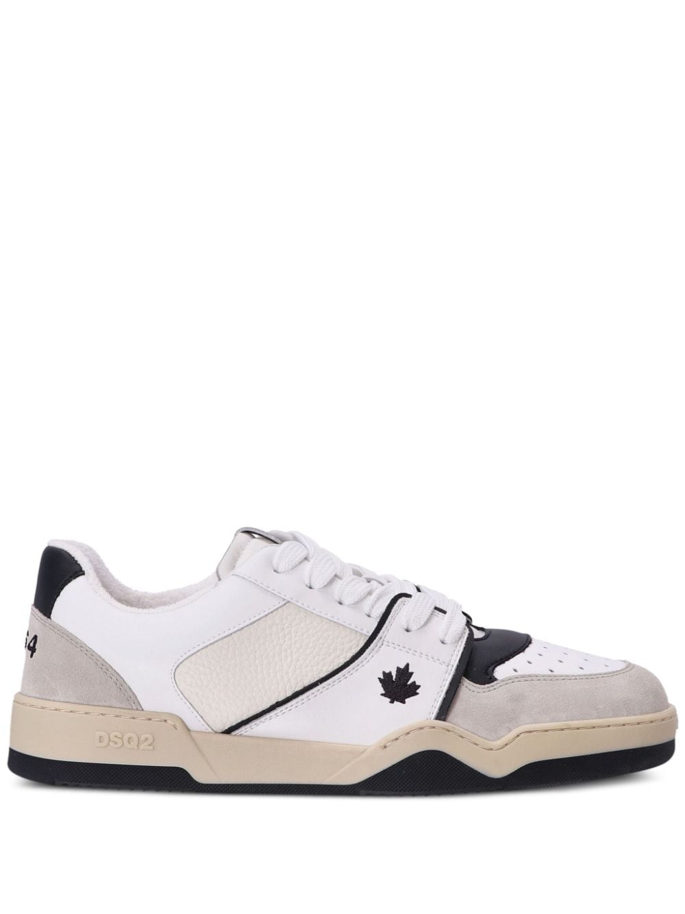 Spiker leather sneakers