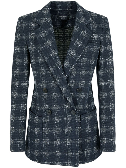 Cotton signle-breasted blazer jacket