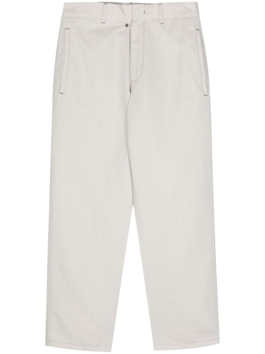 Cotton and linen blend trousers