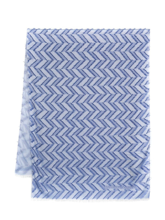 Zig zag motif stole