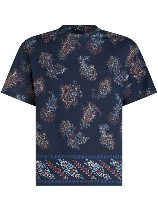 Printed cotton t-shirt