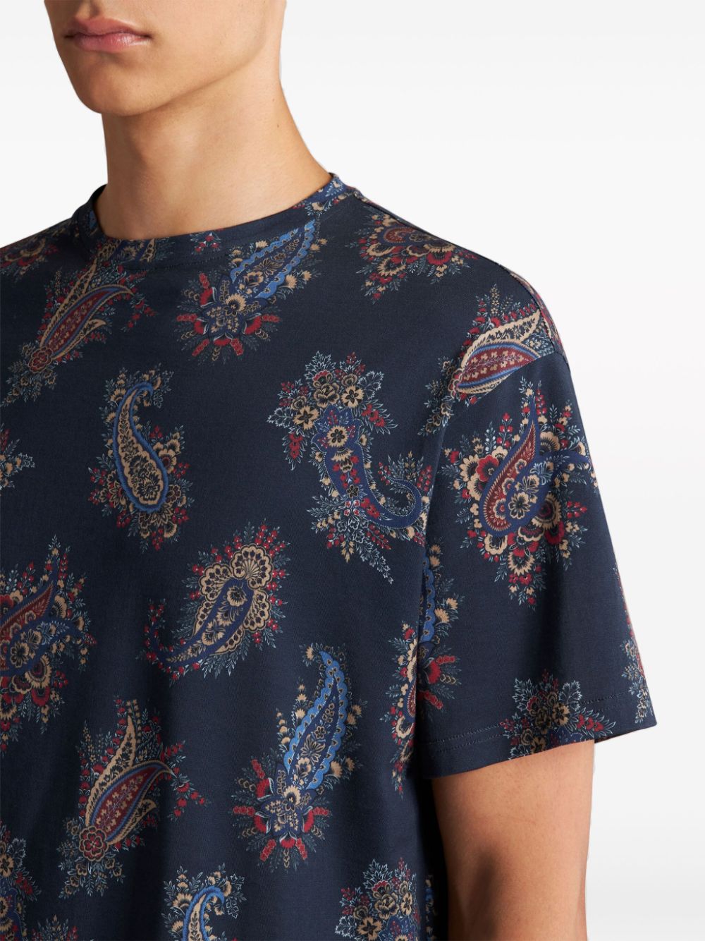 Printed cotton t-shirt