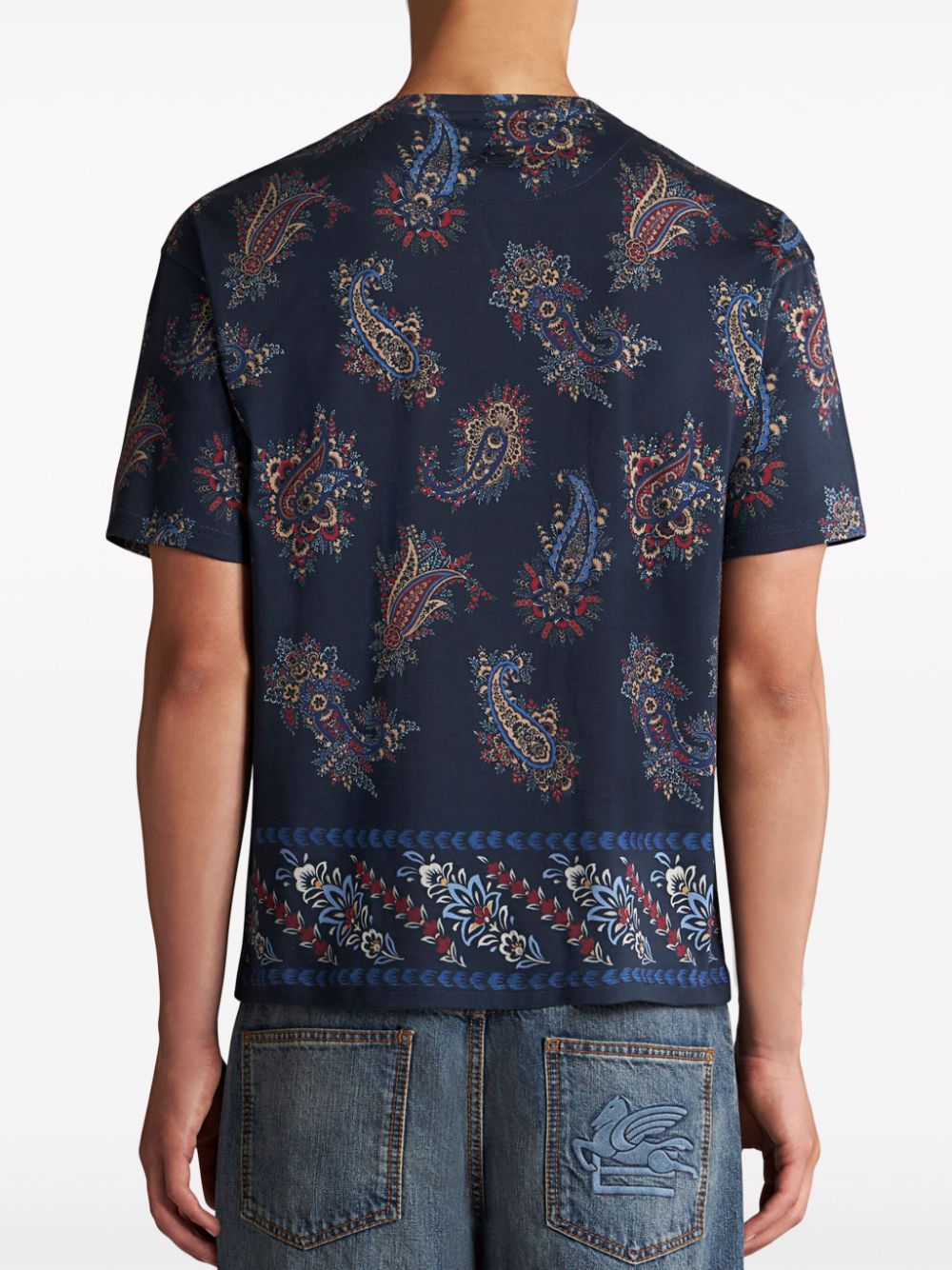 Printed cotton t-shirt