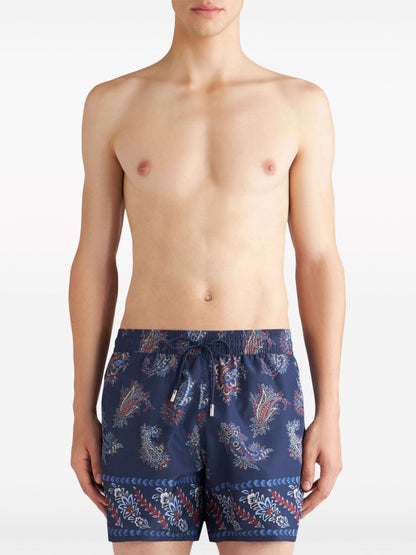 Printed swim trunks