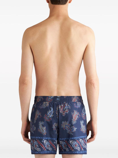 Printed swim trunks