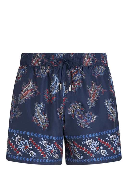 Printed swim trunks