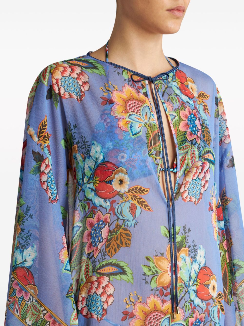 Printed cover-up tunic