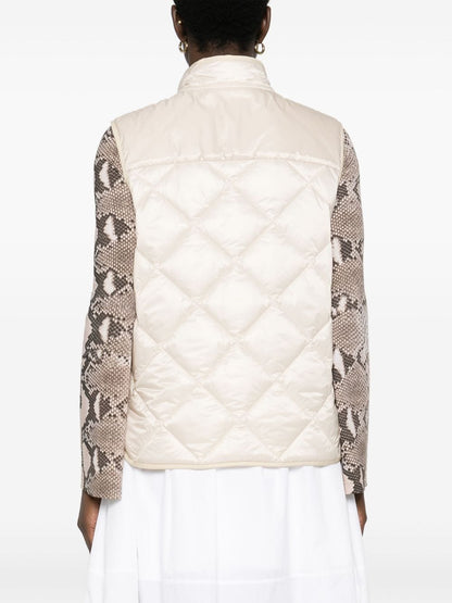 Quilted down vest