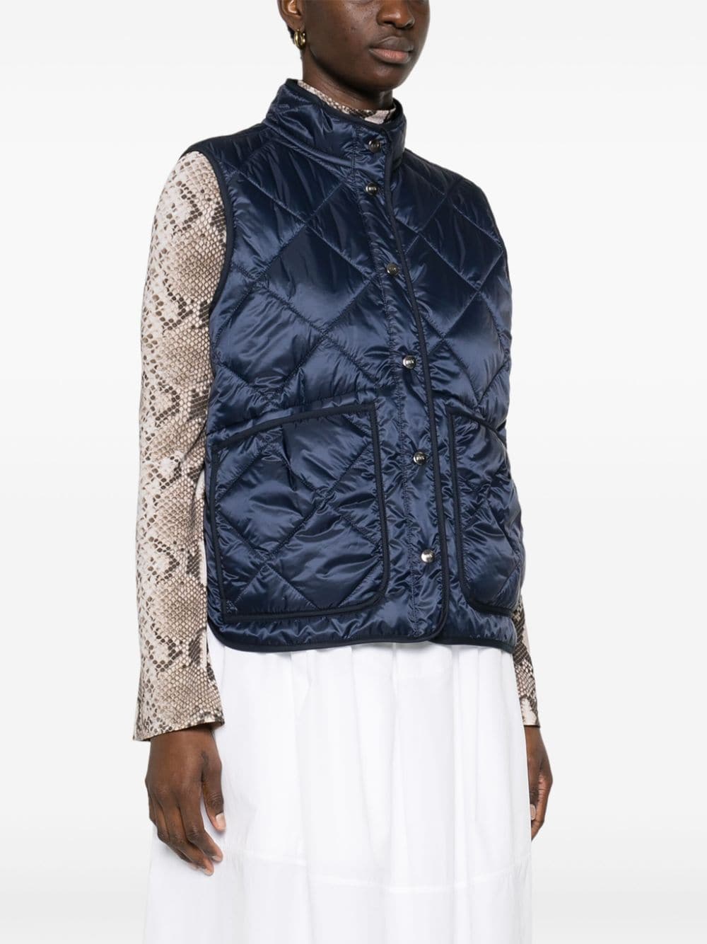 Quilted down vest