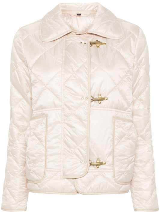 Quilted mini 3-hook caban jacket