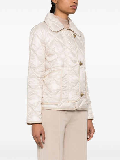 Quilted mini 3-hook caban jacket