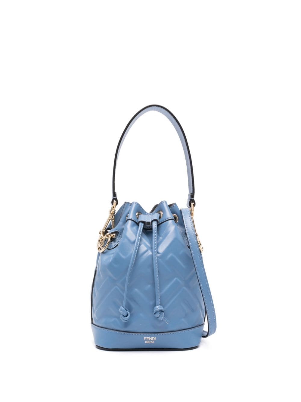 Mon tresor mini leather bucket bag