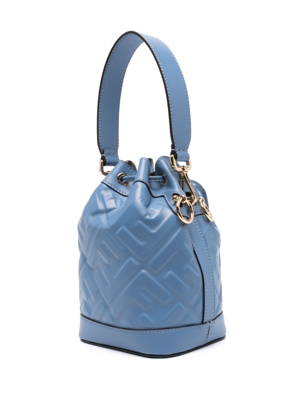 Mon tresor mini leather bucket bag