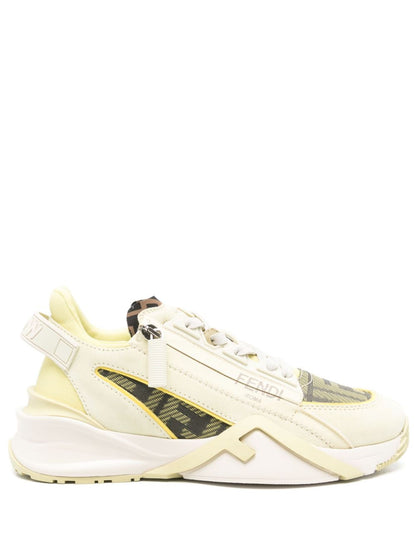 Fendi flow leather sneakers