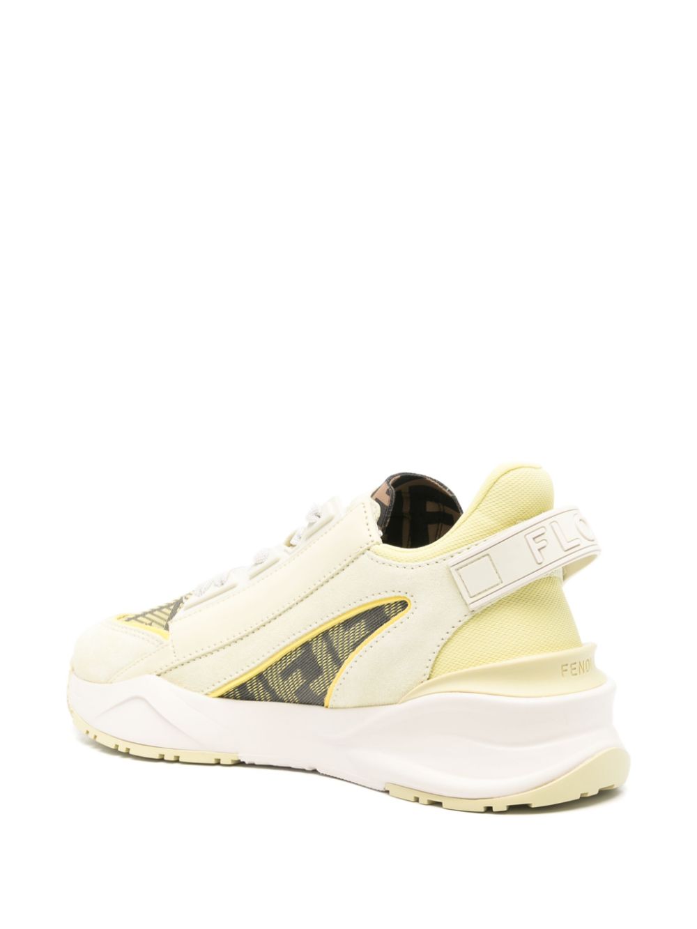 Fendi flow leather sneakers