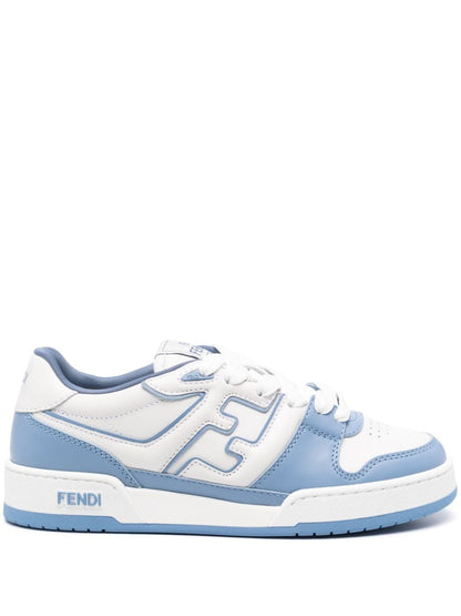 Fendi match leather sneakers