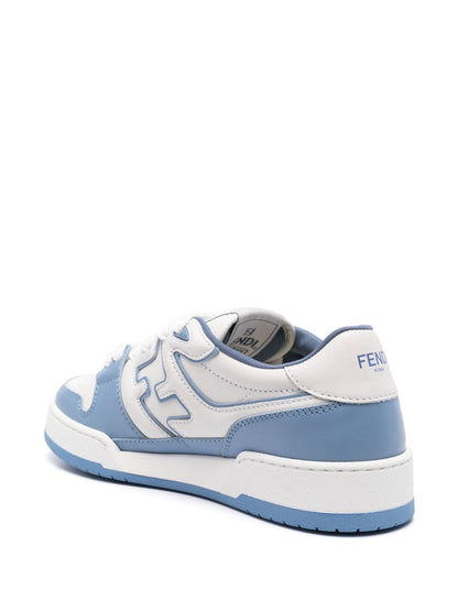 Fendi match leather sneakers