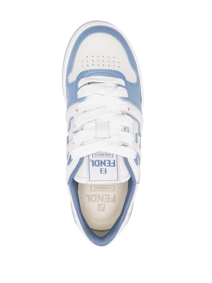 Fendi match leather sneakers