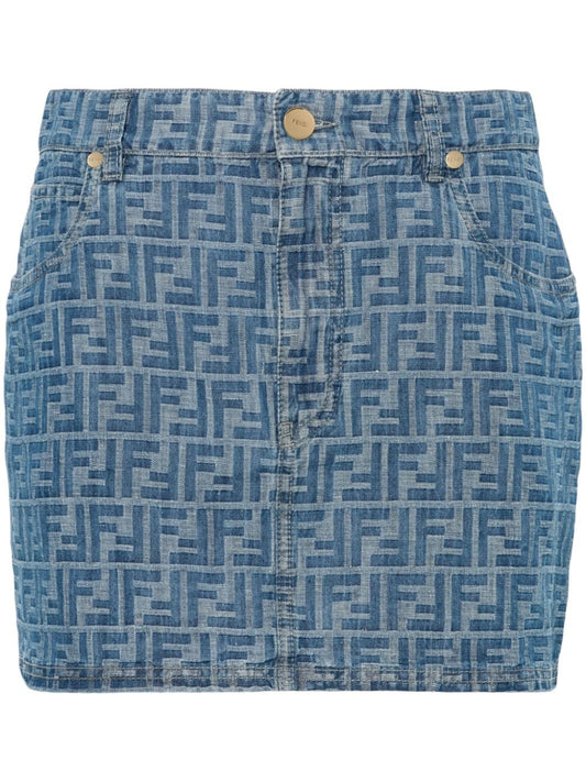 Ff chambray mini skirt