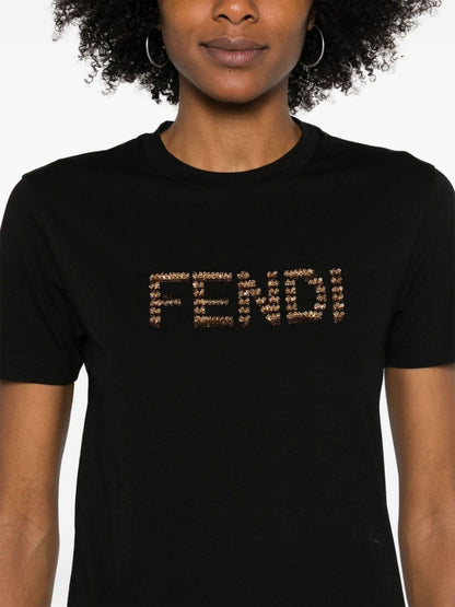 Embroidered logo cotton t-shirt