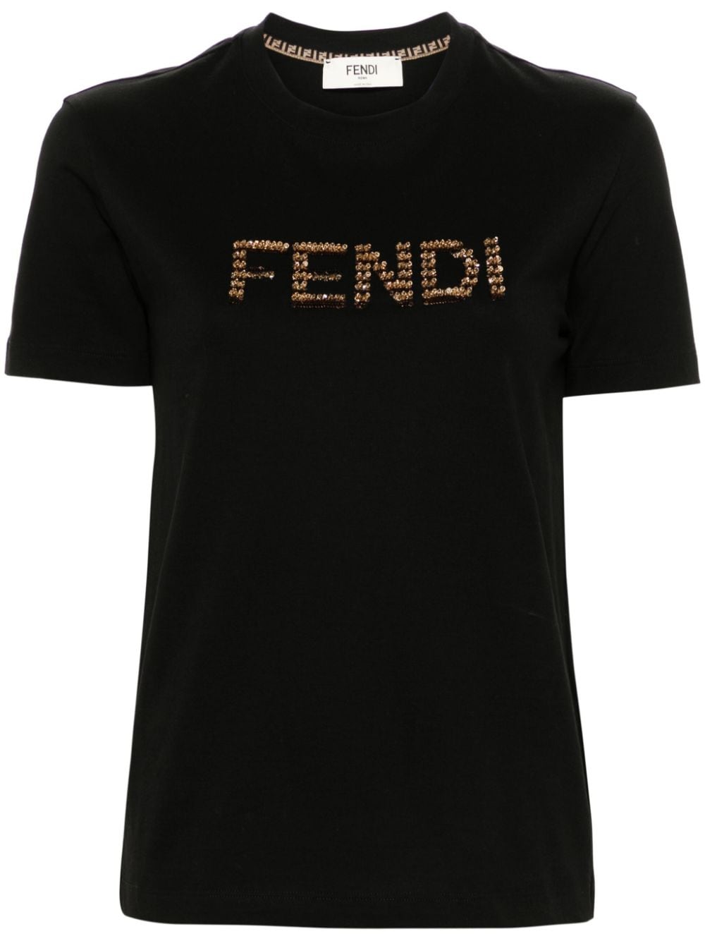 Embroidered logo cotton t-shirt