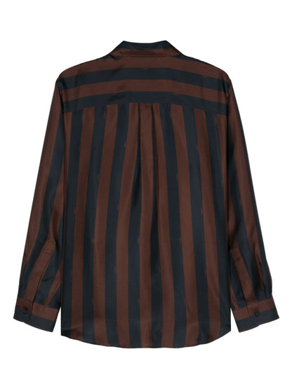 Striped silk shirt