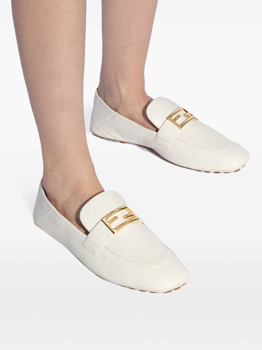 Baguette leather loafers